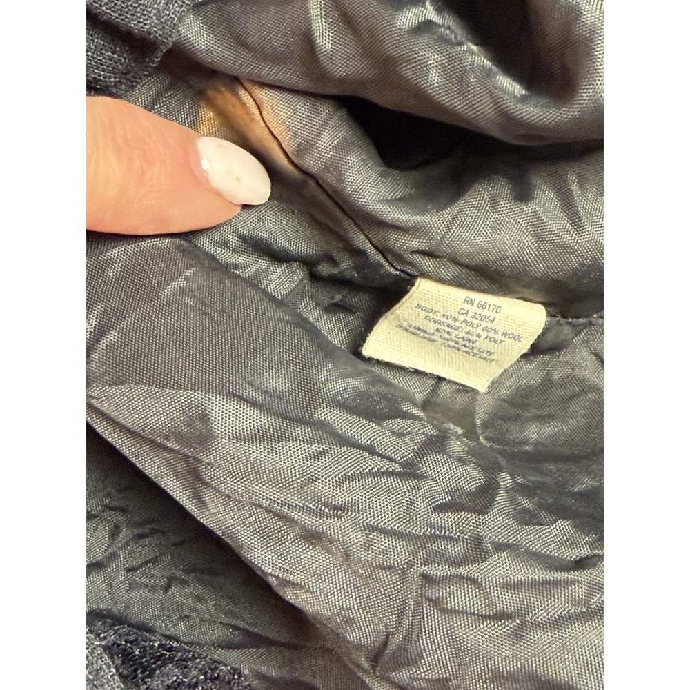 Maeve Anthropologie Black Ruffle Dress Sz 8‎ Wool Blend Empire Waist Cottagecore - Picture 6 of 10